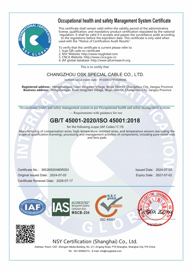 ISO 45001 Occupational health and safety management system