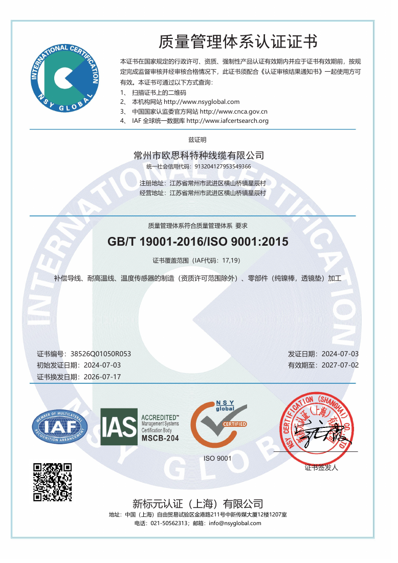 ISO 9001 质量管理体系